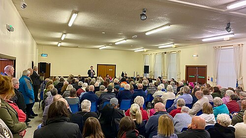 Public meeting in Tairgwaith Community Centre