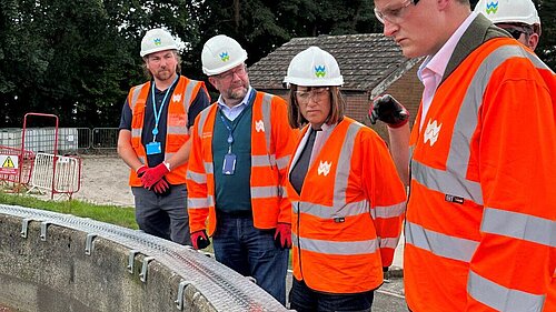 David Chadwick MP and Jane Dodds MS at Brecon Pumping Station