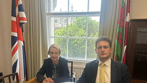 David Chadwick MP and Dame Nia Girffith MP