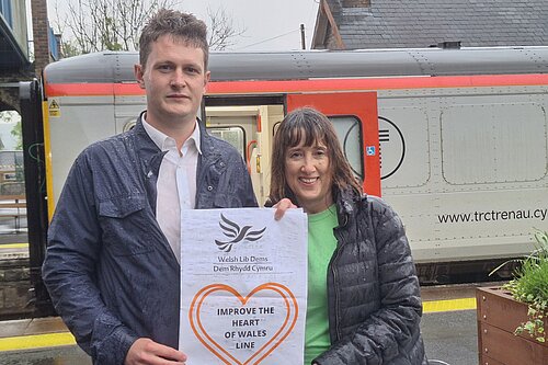 David Chadwick and Jane Dodds on Heart of Wales Line