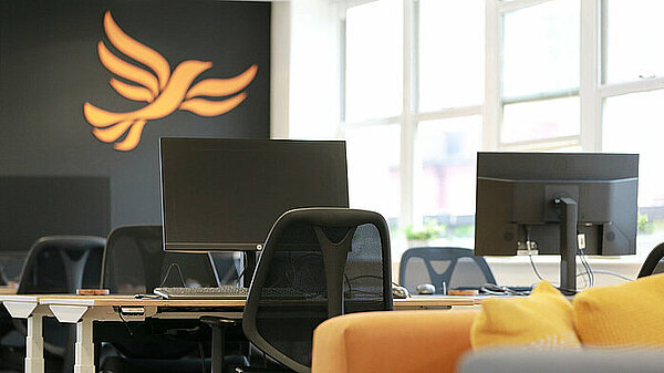 A Desk with laptops